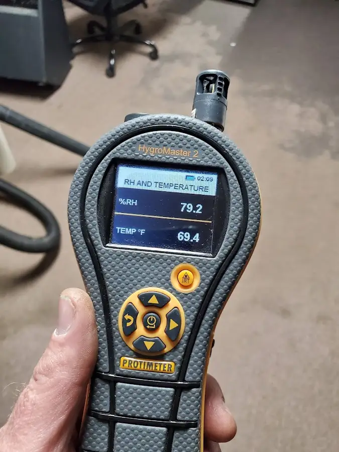 Moisture meter humidity assessment for Fire & Smoke Damage Restoration in San Antonio